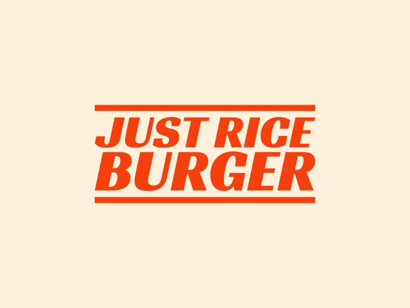 Just Rice Burger - 